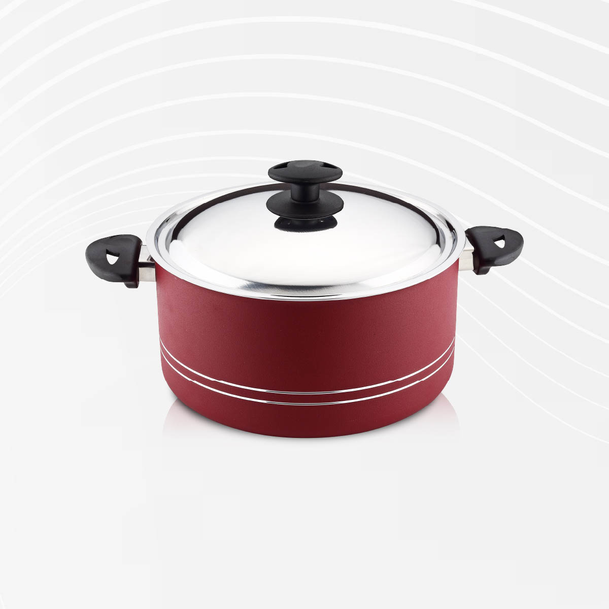Arian Açelya 16x9 cm Çelik Kapaklı Nonstick Tencere